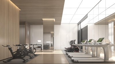 现代健身房3D模型下载